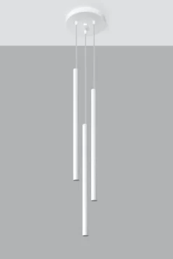 Pendelleuchte Weiß Metall 3-flammig G9 PETERA Küche