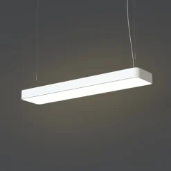 Pendelleuchte Weiß T8 LED mit 3000 K warmweiß B: 93,5 cm lang