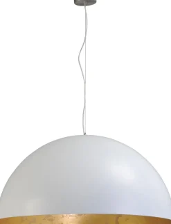 Pendelleuchte XXL Ø80cm Weiß Gold Premium LARINO