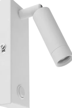 Praktischer LED Wandstrahler Weiß Leselicht Bett