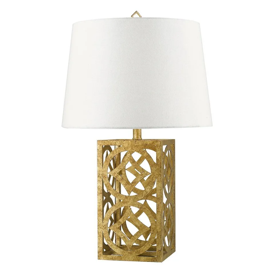 Premium Nachttischlampe Stoff Schirm 66cm hoch