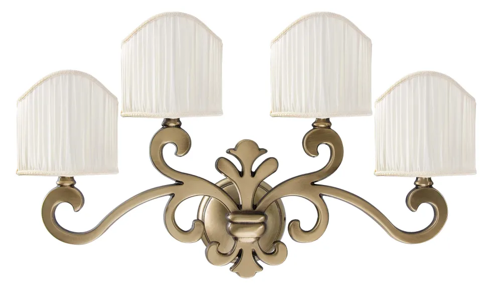 Premium Wandleuchte Bronze Hell 4-Flmg