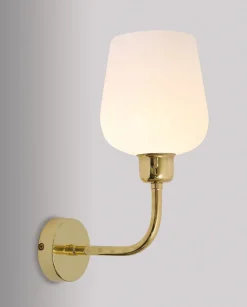 Premium Wandleuchte TALIS Bronze hell Echt-Messing