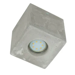 Quadratische Betonlampe Decke B:10cm klein GU10