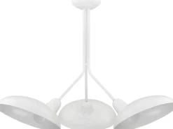 Retro Deckenleuchte 3-flammig Weiß Metall E27