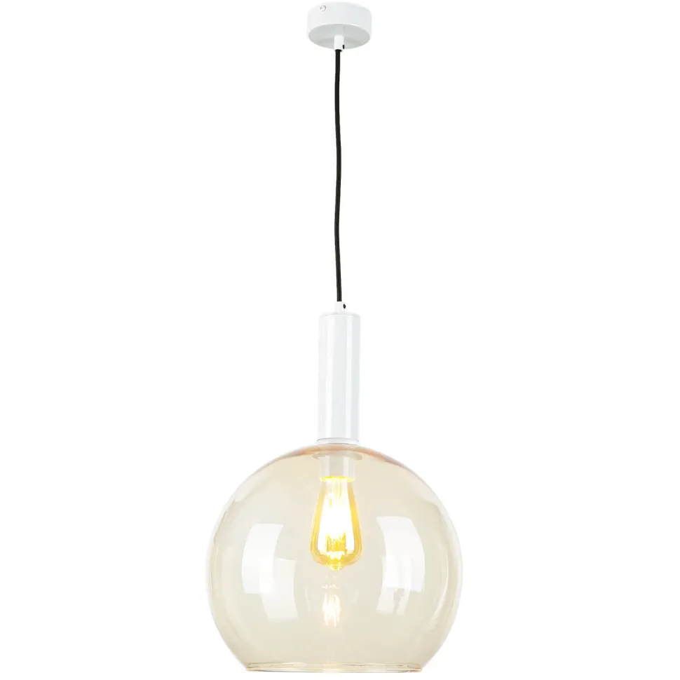 Retro Hängelampe in Bernstein LYSITOS Esstisch E27