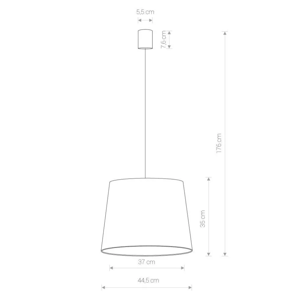 Romantische Pendelleuchte Rosa Weiß Ø44,5cm rund