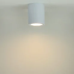 Runde Bauhaus Deckenleuchte Deckenlampe für die Küche in Weiß