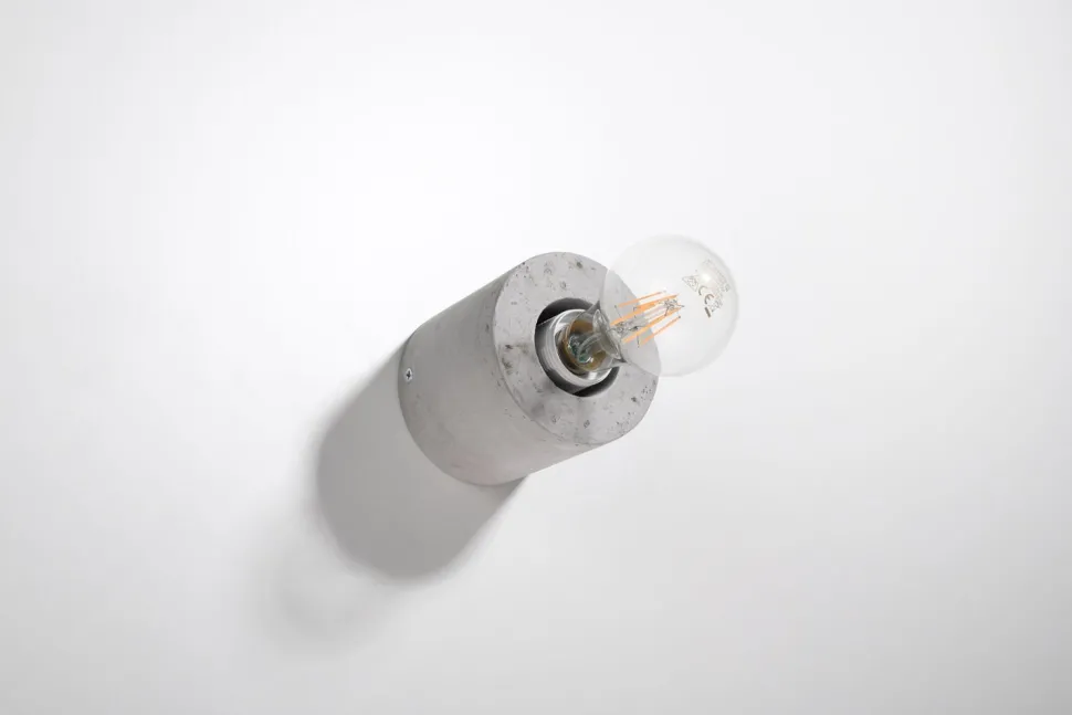 Runde Betonlampe Wand Ø10cm klein für E27 Wandleuchte