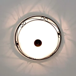 Runde Deckenlampe Rustikal Ø47cm Glas ATHEN