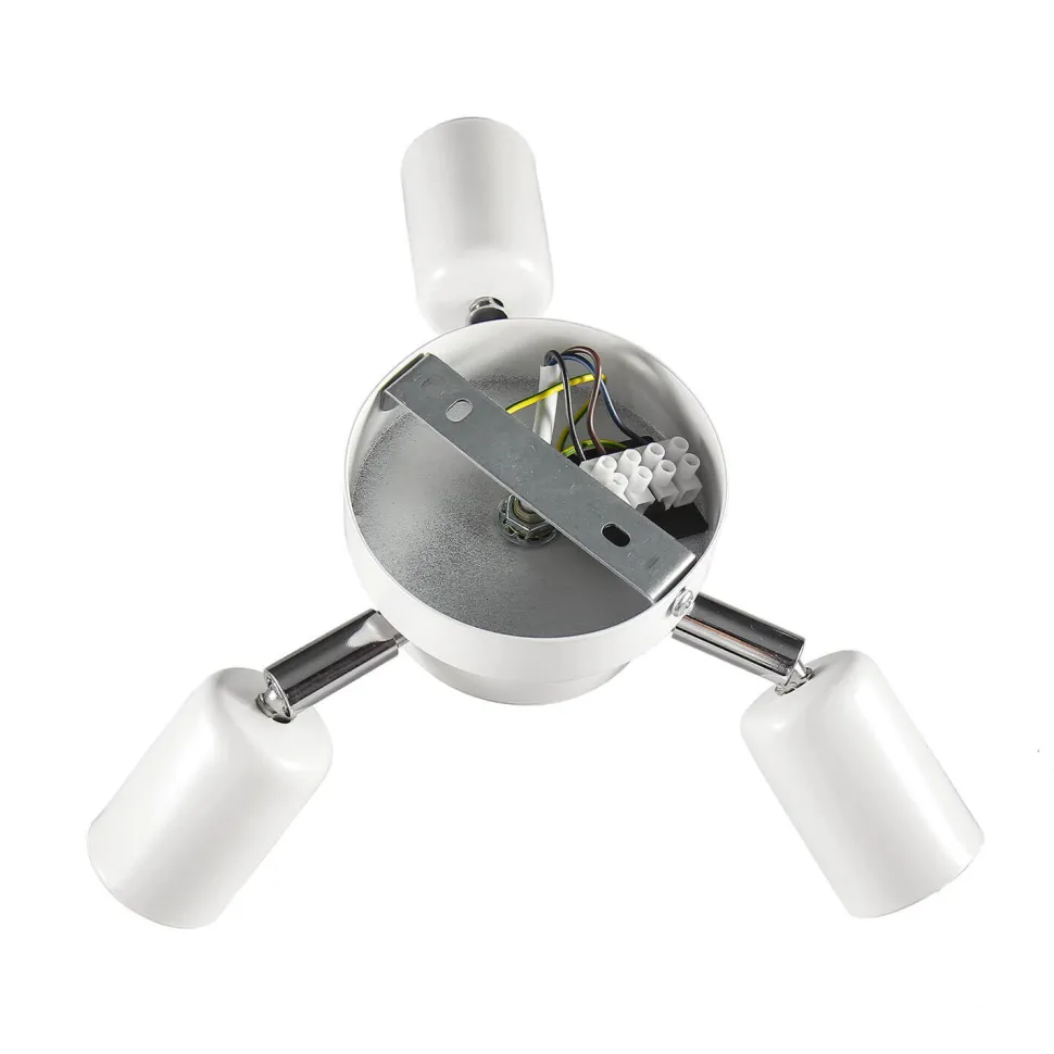 Runde Deckenlampe Stoff Ø50cm Braun blendarm