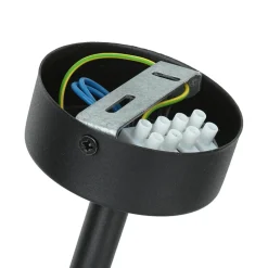 Runde Deckenlampe Stoffschirm in Petrol E27 Ø40 cm