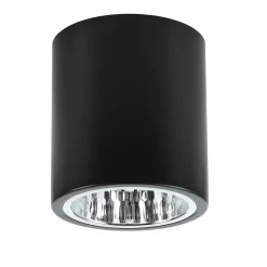Runde Deckenleuchte E27 DOWNLIGHT ROUND in Schwarz