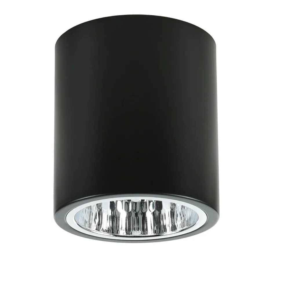 Runde Deckenleuchte E27 DOWNLIGHT ROUND in Schwarz