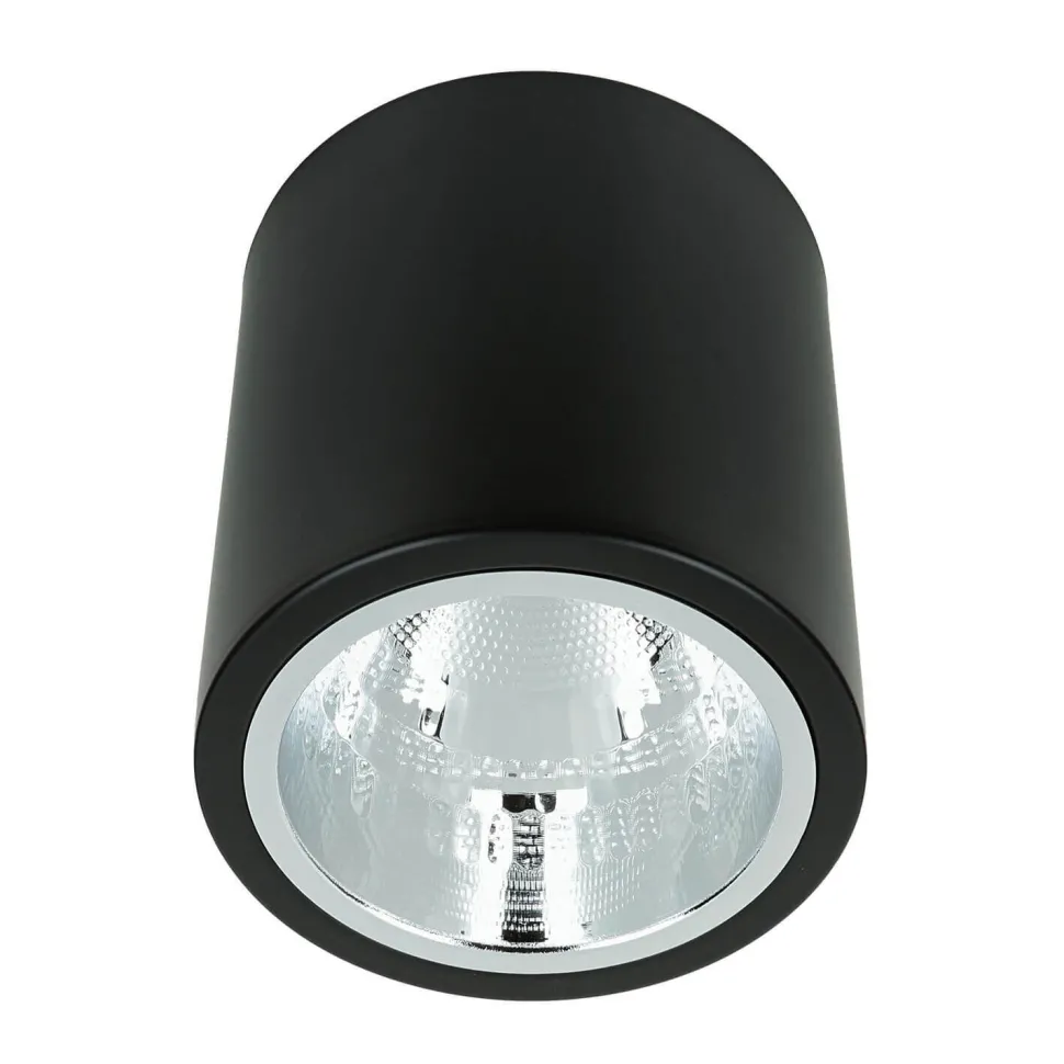 Runde Deckenleuchte E27 DOWNLIGHT ROUND in Schwarz