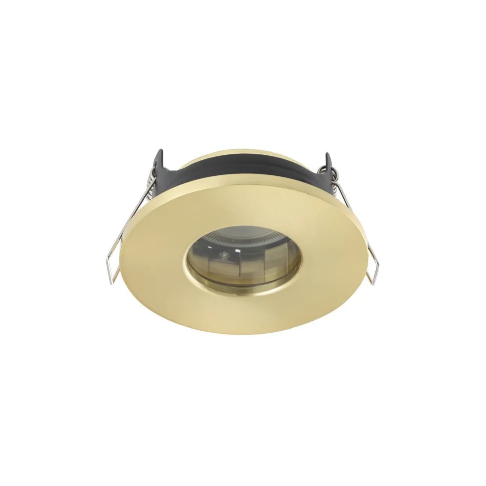 Runde Einbauleuchte Aluminium Glas GU10 IP44 B:8,5 cm