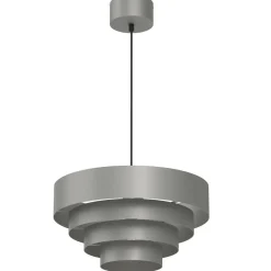 Runde Hängelampe Dunkelgrau E27 Ø39 cm indirektes Licht