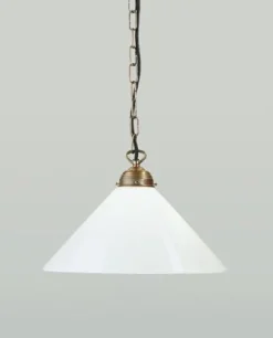 Runde Hängelampe E27 Ø35 cm Berliner Messing Glas