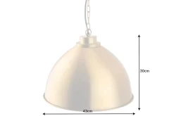 Runde Hängelampe Industrial Metall Ø43 cm E27 in Gold