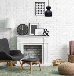 Runde Hängelampe Schwarz Metall E27 Ø17 cm Zeitlos