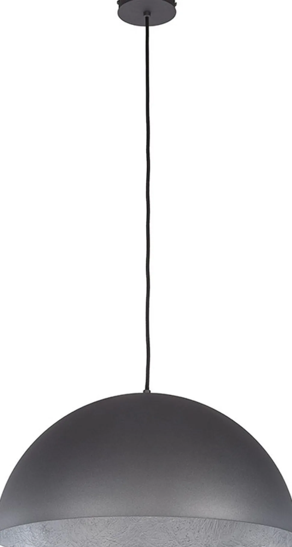 Runde Hängeleuchte Silber Ferra