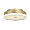 Runde LED Deckenlampe in Gold Metall Ø30 cm 3000 K 21 W