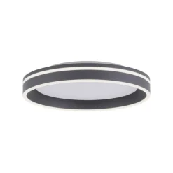 Runde LED Deckenleuchte Anthrazit Ø40 cm 27 W dimmbar