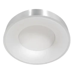 Runde LED Deckenleuchte in Silber Weiß Ø38 cm 2700 K