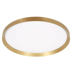 Runde LED Deckenleuchte in Gold Weiß 2700 K Ø50 cm