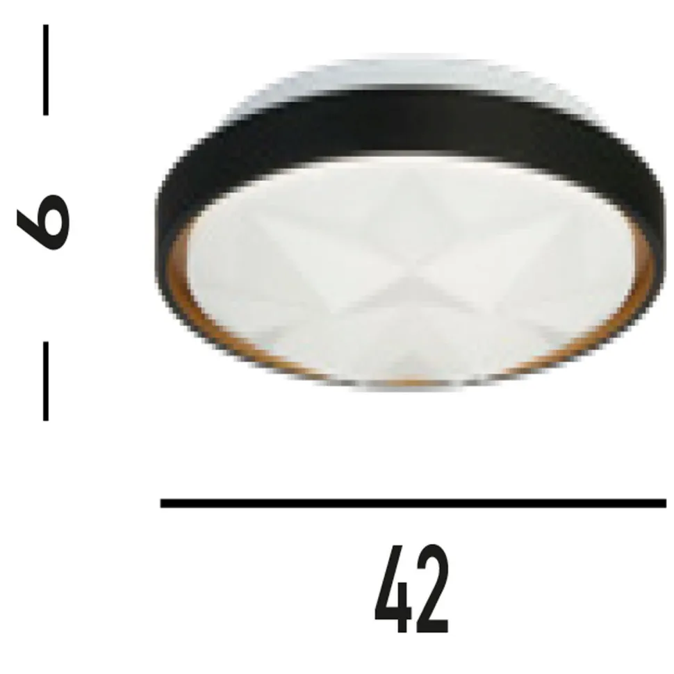 Runde LED Deckenleuchte mit Fernbedienung dimmbar 25 W