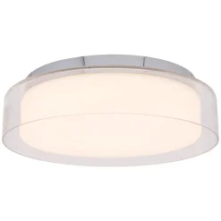 Runde LED Deckenleuchte Metall Glas Ø35cm 4000K