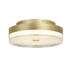 Runde LED Deckenleuchte Metall in Gold Ø40 cm 1850 lm