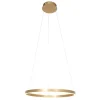 Runde LED Pendelleuchte in Gold B:60 cm 42 W stilvoll
