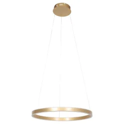 Runde LED Pendelleuchte in Gold B:60 cm 42 W stilvoll