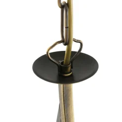 Runde Pendelleuchte Glas Metall Ø45 cm E27 gemütlich