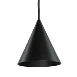 Runde Pendelleuchte Schwarz Ø11 cm GU10 Metall Modern