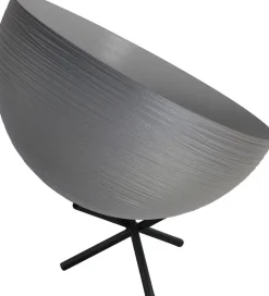 Runde Tischleuchte CASCO in Schwarz