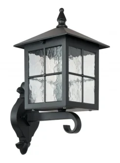 Rustikale Außenwandlampe BAARLE IP43 Schwarz