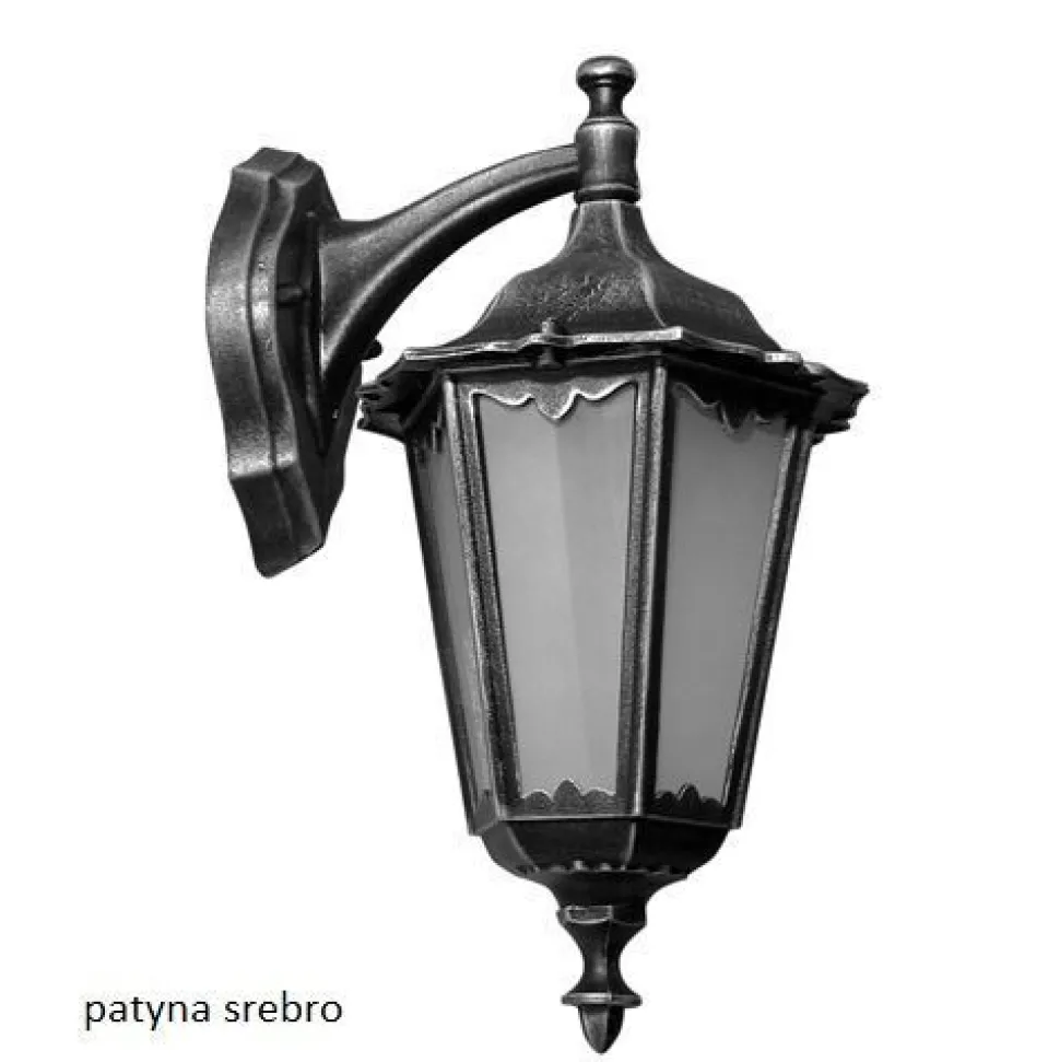 Rustikale Wandlampe außen IP43 Aluminium Glas