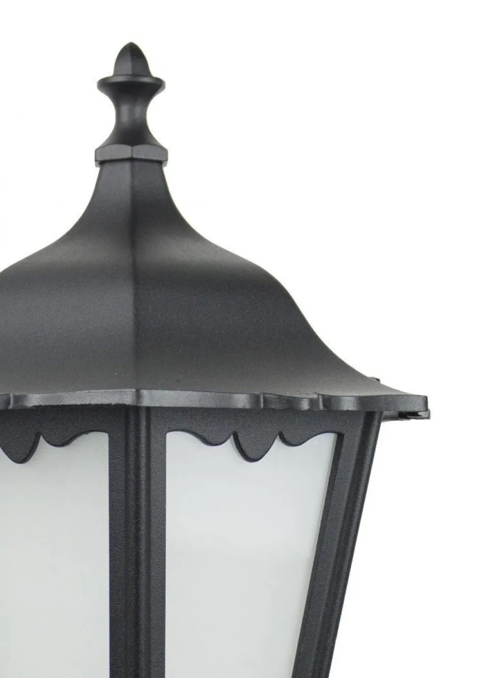 Rustikale Wandleuchte Außen Schwarz Aluminium Glas