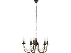 Rustikaler Kronleuchter Ares 5-flammig