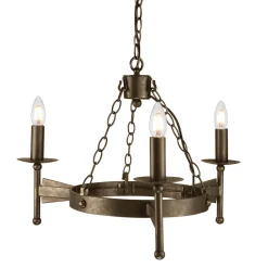 Schmiedeeisen Kronleuchter Ø60cm mittelalterlich