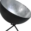 Schreibtischlampe Grau Metall Silber Ø30cm LARINO