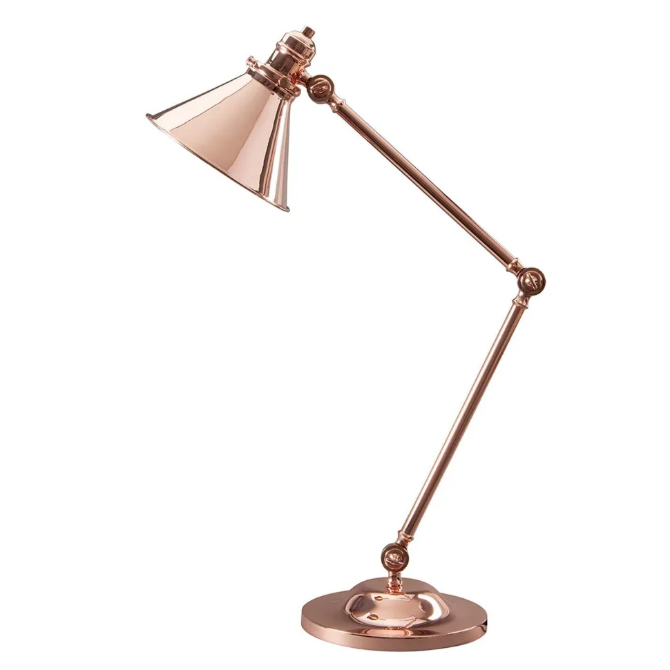 Schreibtischlampe ISMENE Kupfer 66cm Tisch Leuchte