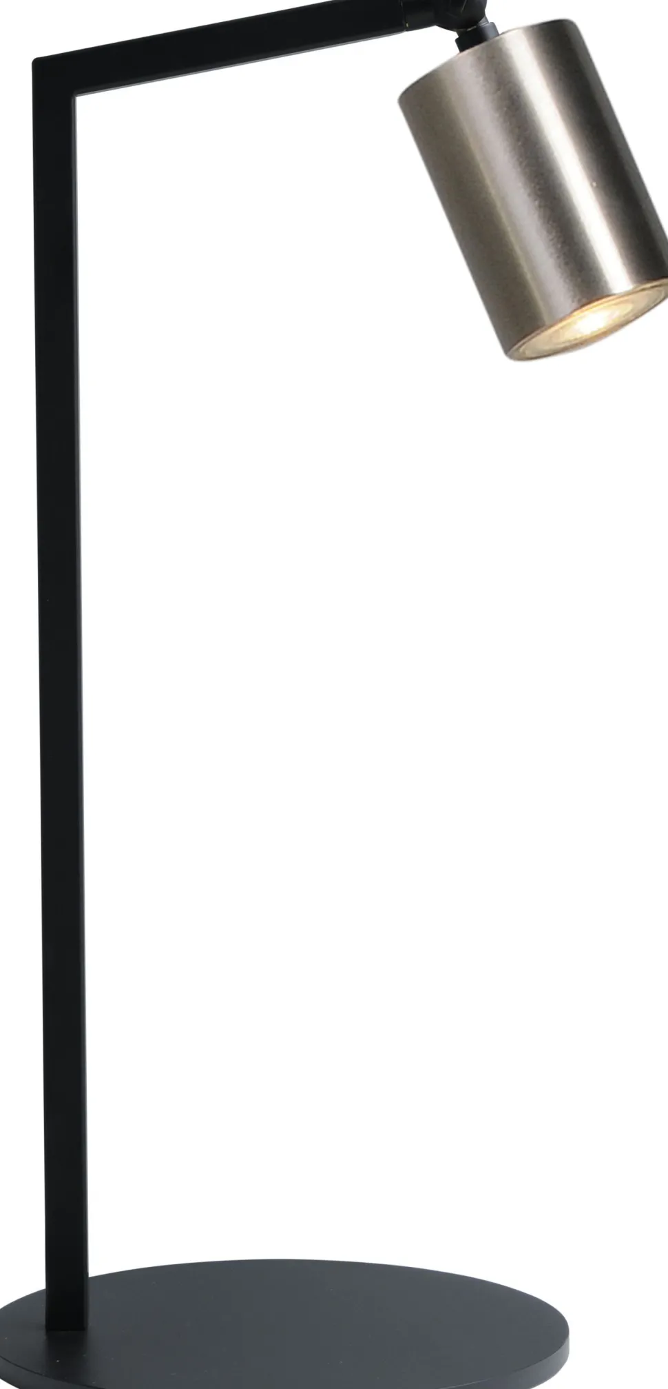 Schreibtischlampe Metall Schwarz Nickel 50 cm ELSIE