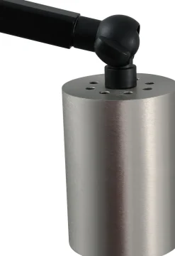 Schreibtischlampe Metall Schwarz Nickel 50 cm ELSIE