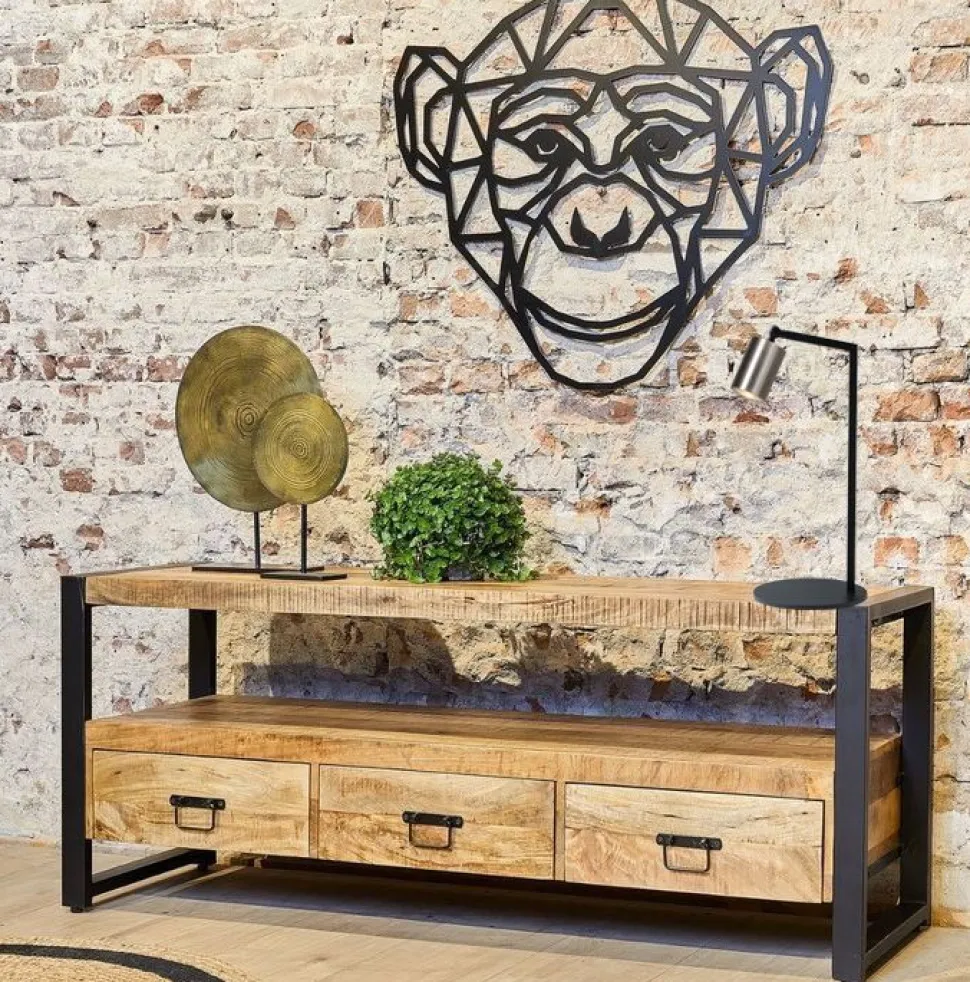 Schreibtischlampe Metall Schwarz Nickel 50 cm ELSIE