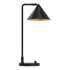 Schreibtischlampe Metall 51 cm hoch Schwarz verstellbar