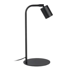 Schreibtischlampe Metall 40 cm klein Schwarz verstellbar