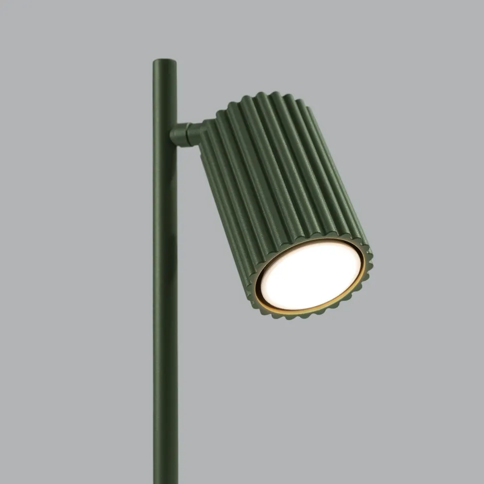 Schreibtischlampe Modern 43 cm hoch Grün GU10 schwenkbar BERTA